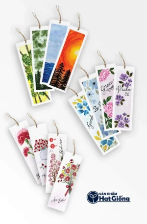 Kẹp Sách Tranh Màu Nước  •  Bộ 4 Chiếc